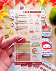 Seal Sticker - Lil' Healthy Habits (Forest Color) - Washi - SumLilThings