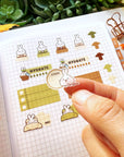 Seal Sticker - Lil' Healthy Habits (Forest Color) - Washi - SumLilThings