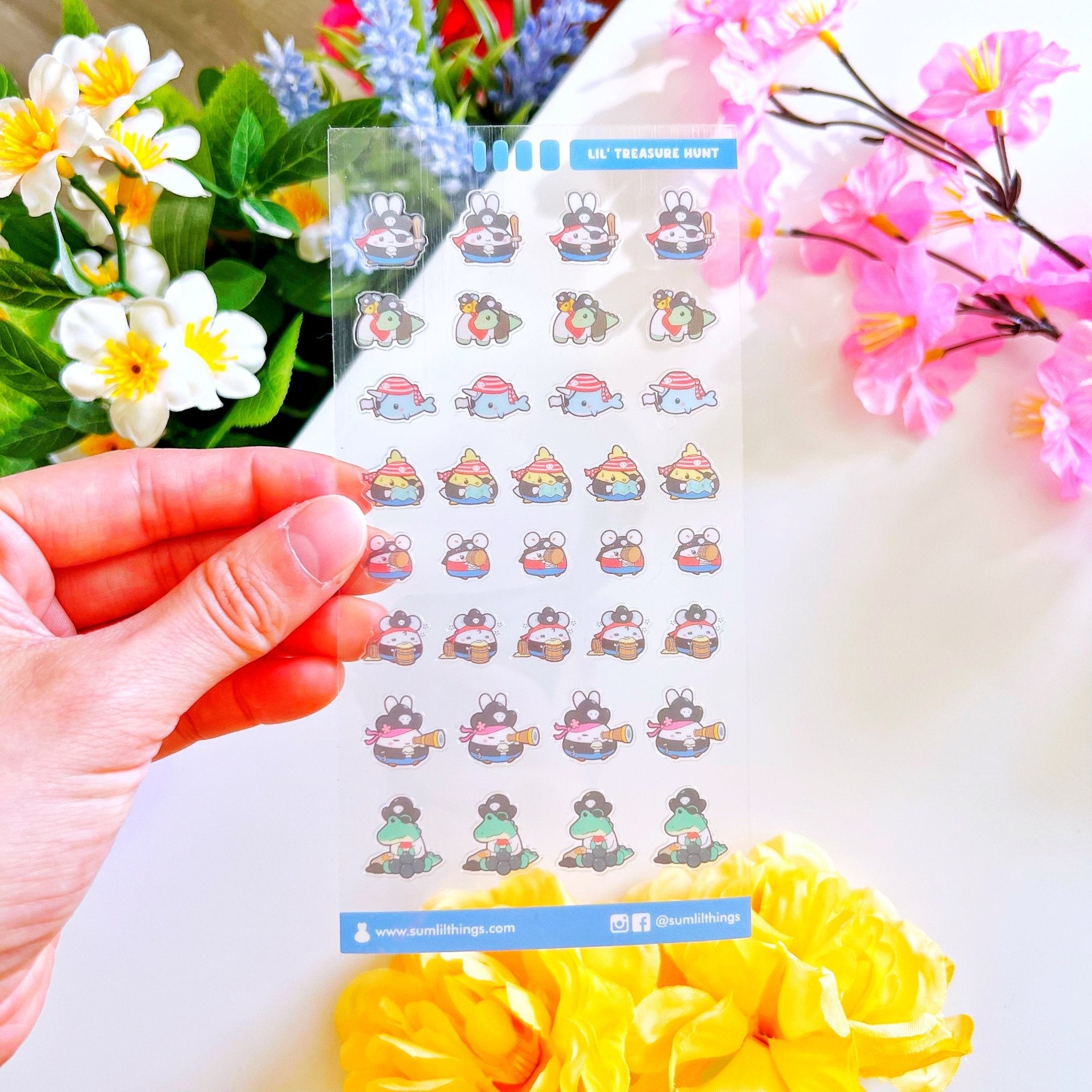 Seal Sticker - Lil' Treasure Hunt - Transparent - SumLilThings