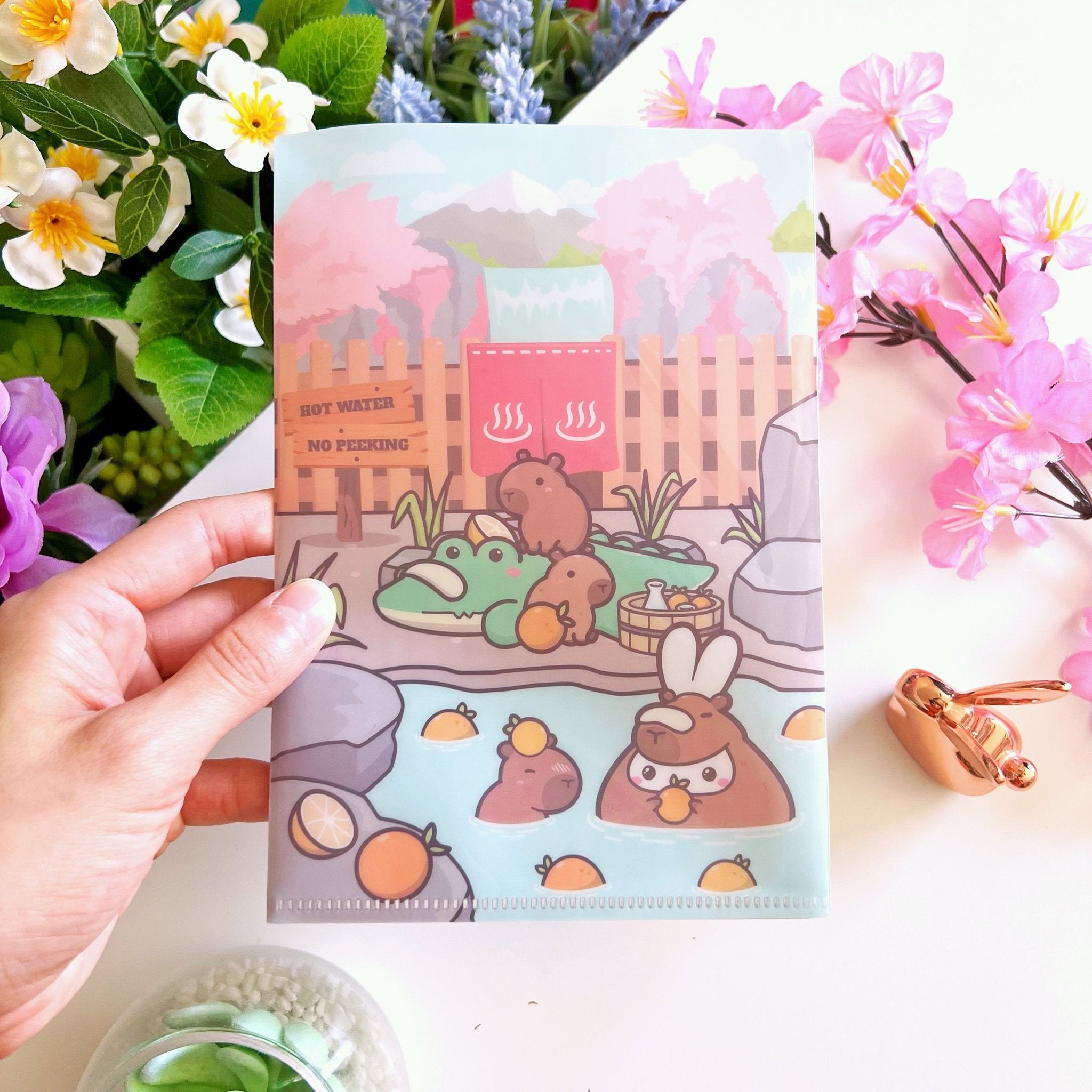 Sticker Folder - Be Capy & Chill (B6 Size) - SumLilThings