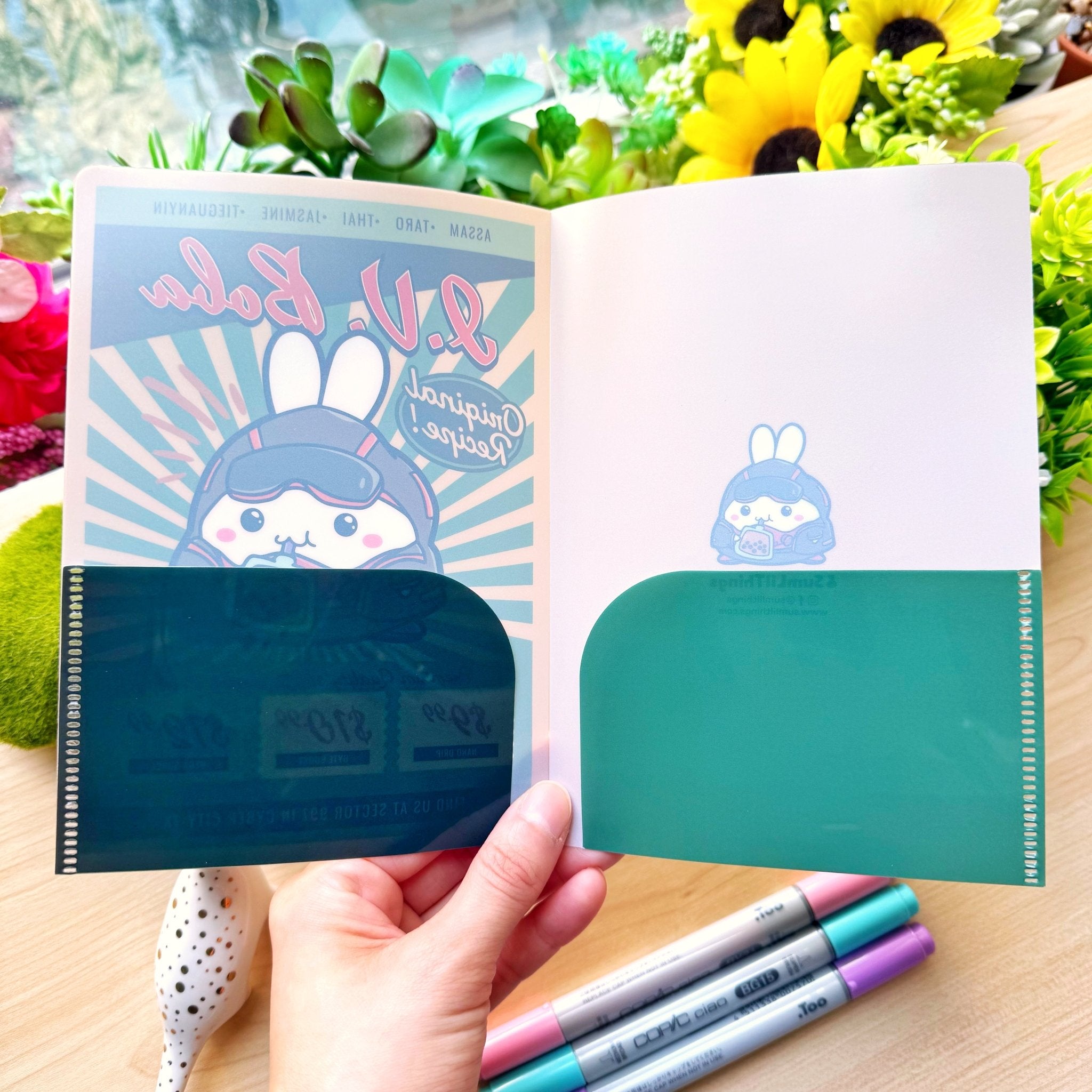 Sticker Folder - IV Boba Menu (B6 Size) - SumLilThings