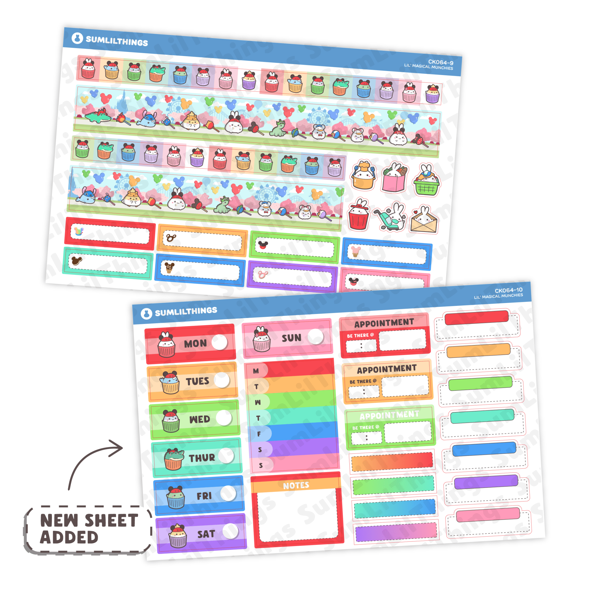 Vertical Kit - Lil' Magical Munchies (10 Pages) - Holographic Foil - SumLilThings