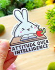 Vinyl Sticker - Attitude Over Intelligence - SumLilThings