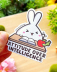 Vinyl Sticker - Attitude Over Intelligence - SumLilThings