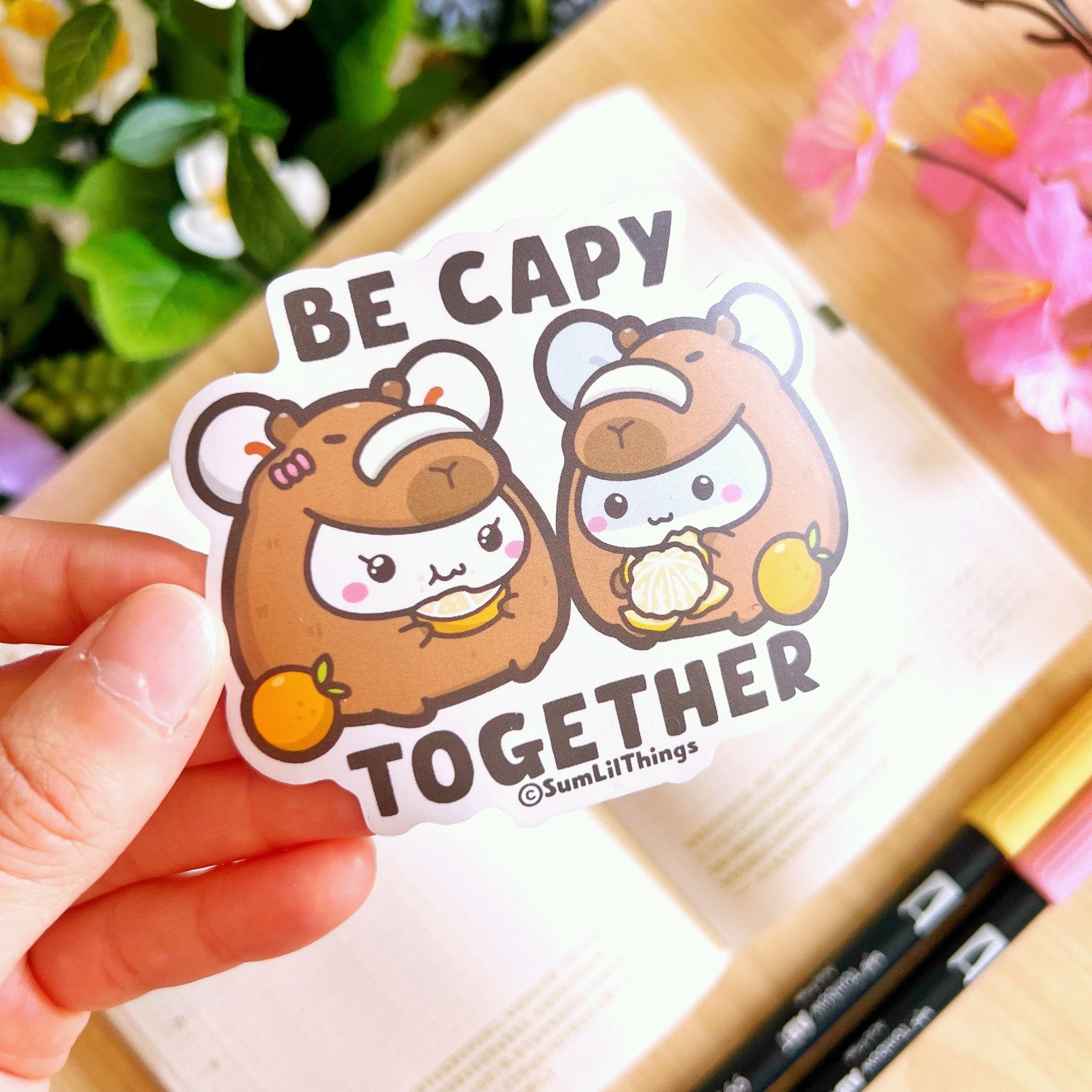 Vinyl Sticker - Be Capy Togehter - SumLilThings