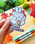 Vinyl Sticker - Boba Secured - SumLilThings