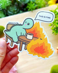 Vinyl Sticker - Everything is Fine Nohnoh - SumLilThings