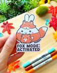 Vinyl Sticker - Fox Mode Activated - SumLilThings