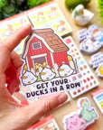 Vinyl Sticker - Get Your Ducks In A Row - SumLilThings