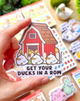 Vinyl Sticker - Get Your Ducks In A Row - SumLilThings