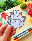 Vinyl Sticker - Kitsune with Dango - SumLilThings