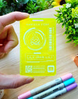 Washi Cutter - Lil's Cyber ID Card (Acrylic) - Blacklight Reactive - SumLilThings