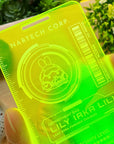 Washi Cutter - Lil's Cyber ID Card (Acrylic) - Blacklight Reactive - SumLilThings