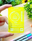 Washi Cutter - Lil's Cyber ID Card (Acrylic) - Blacklight Reactive - SumLilThings