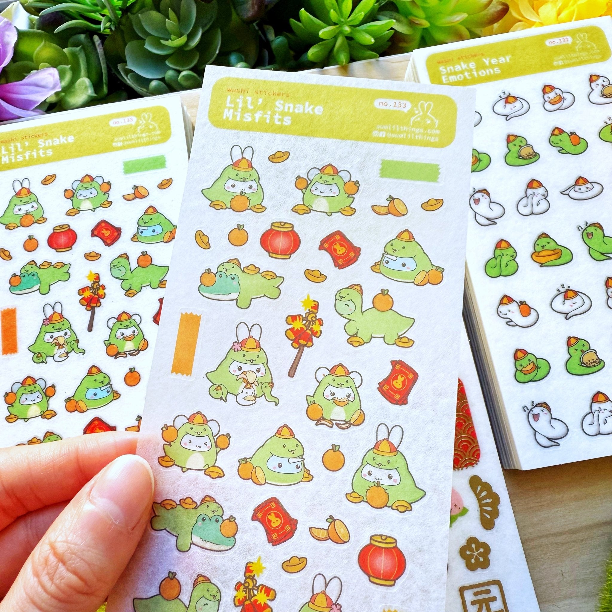 Washi Sticker - Lil' Snake Misfits - SumLilThings