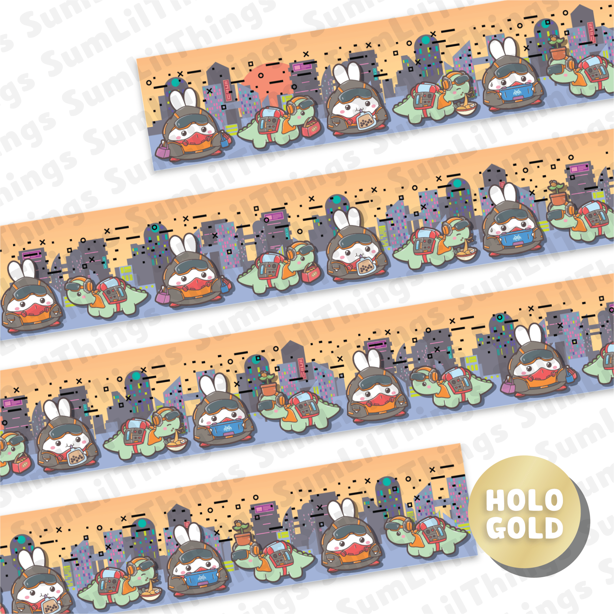 Washi Tape - Lil' Cyber City Life Collection - SumLilThings