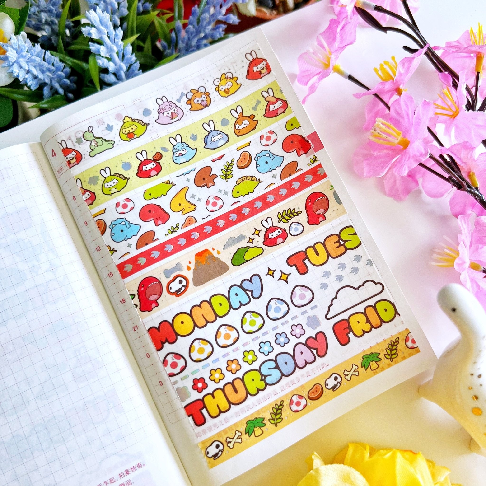 Washi Tape - Lil' Dino Picnic Collection - SumLilThings