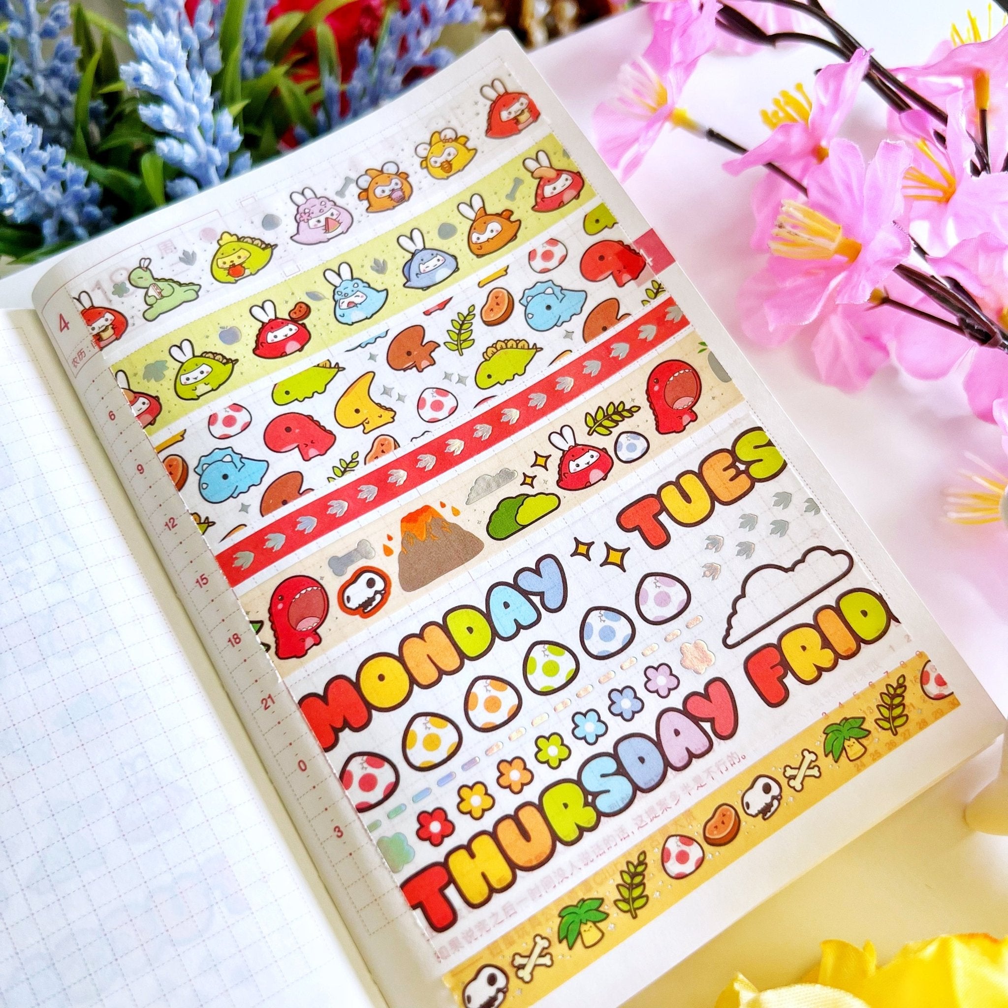 Sumlilthings offers stationery bundle of USED washi tape cards