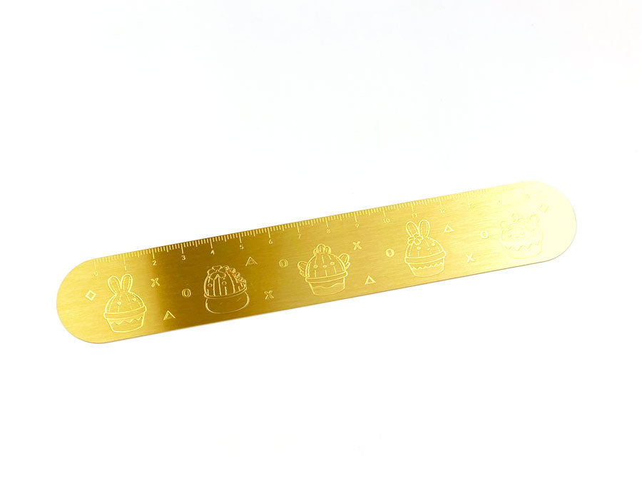 Ruler - Prickly But Cute - Brass