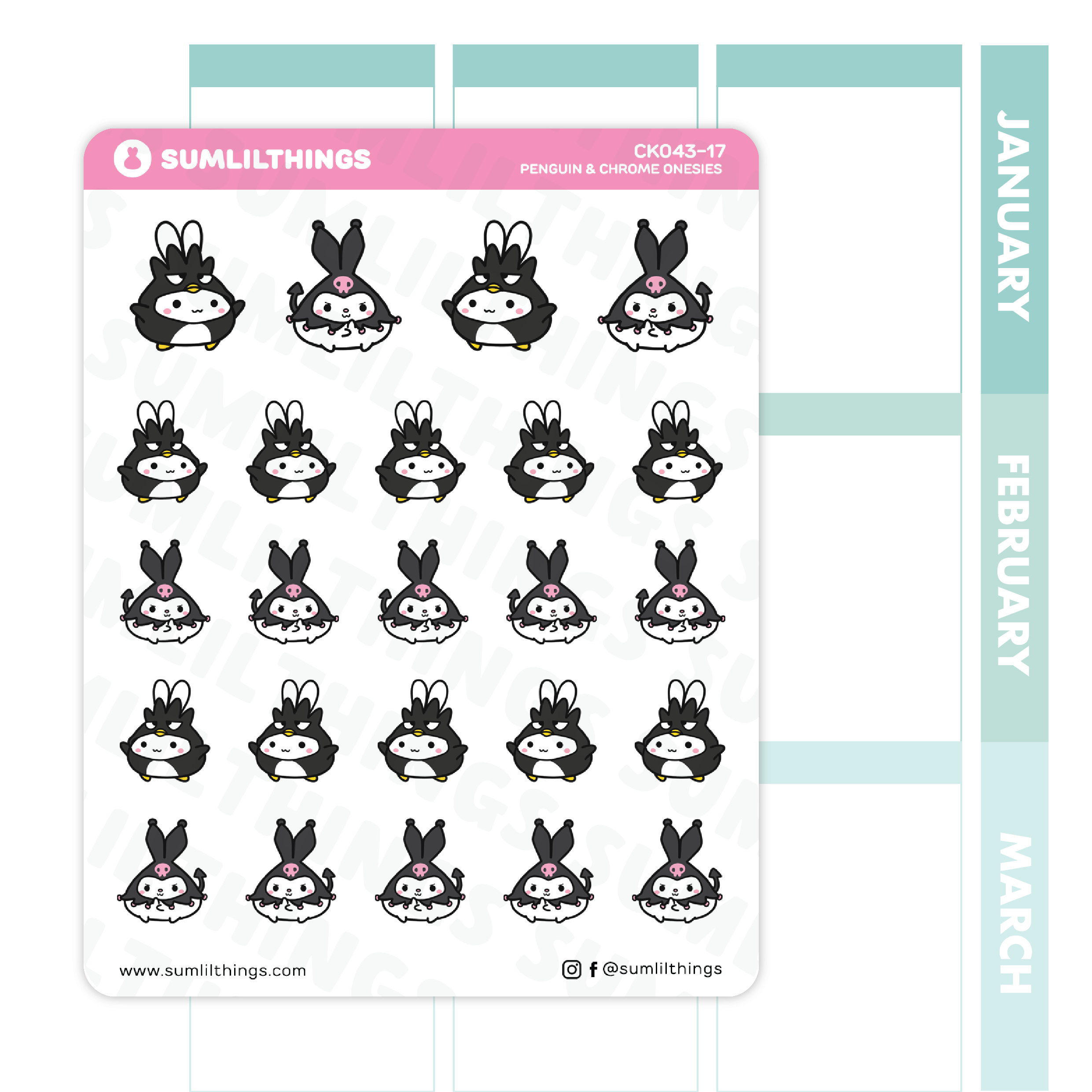 Badtz-Maru Onesies Stickers