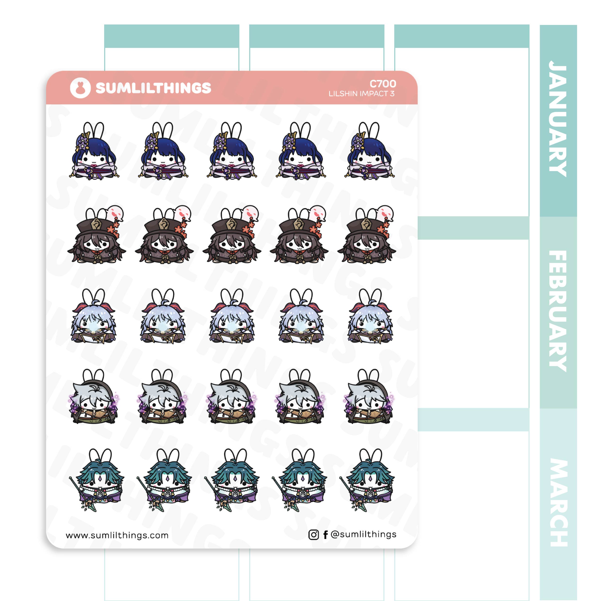 Lilshin Impact III Stickers