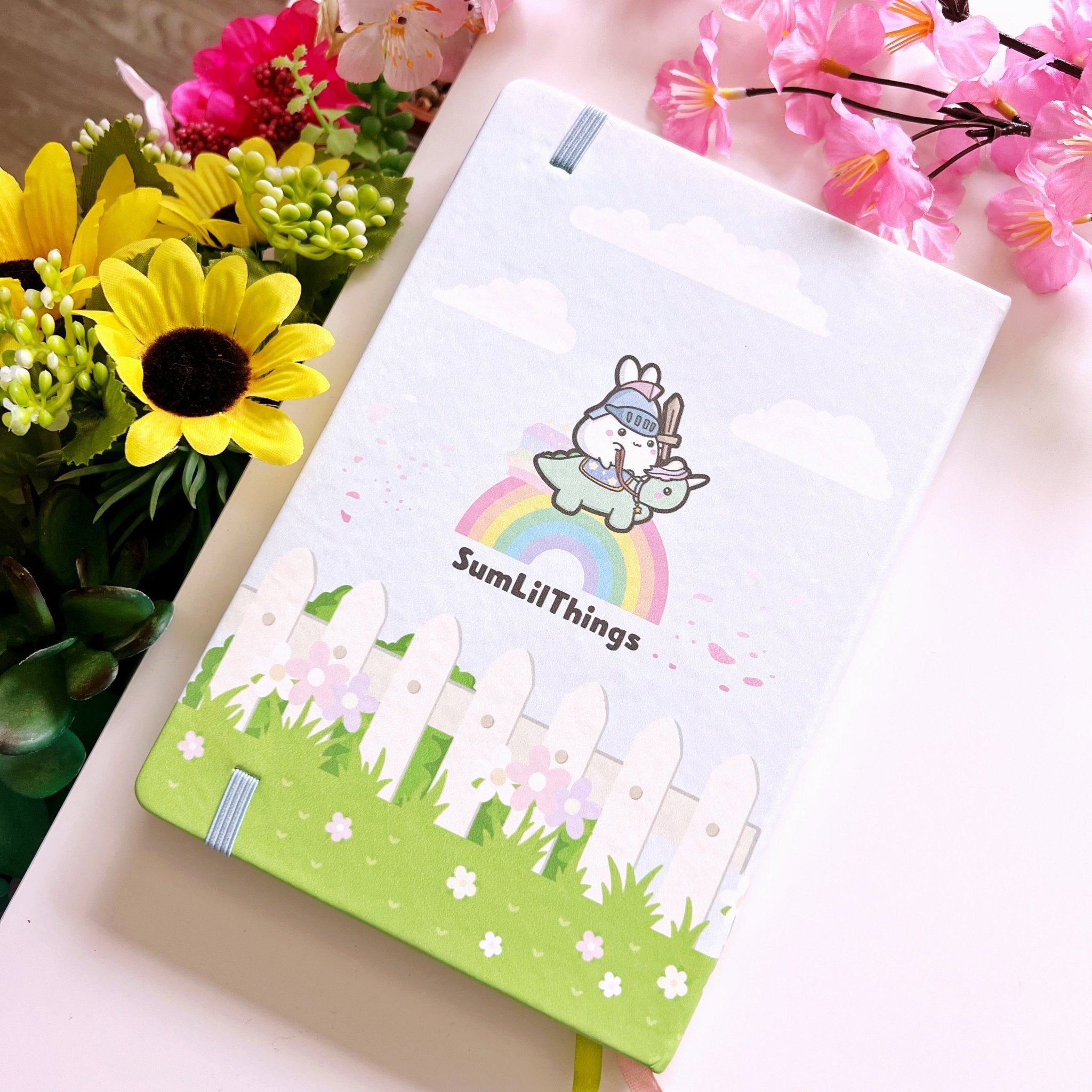 A5 PU Notebook - Lil' Mythical Creature - Holo Edges (Dot Grid) - SumLilThings