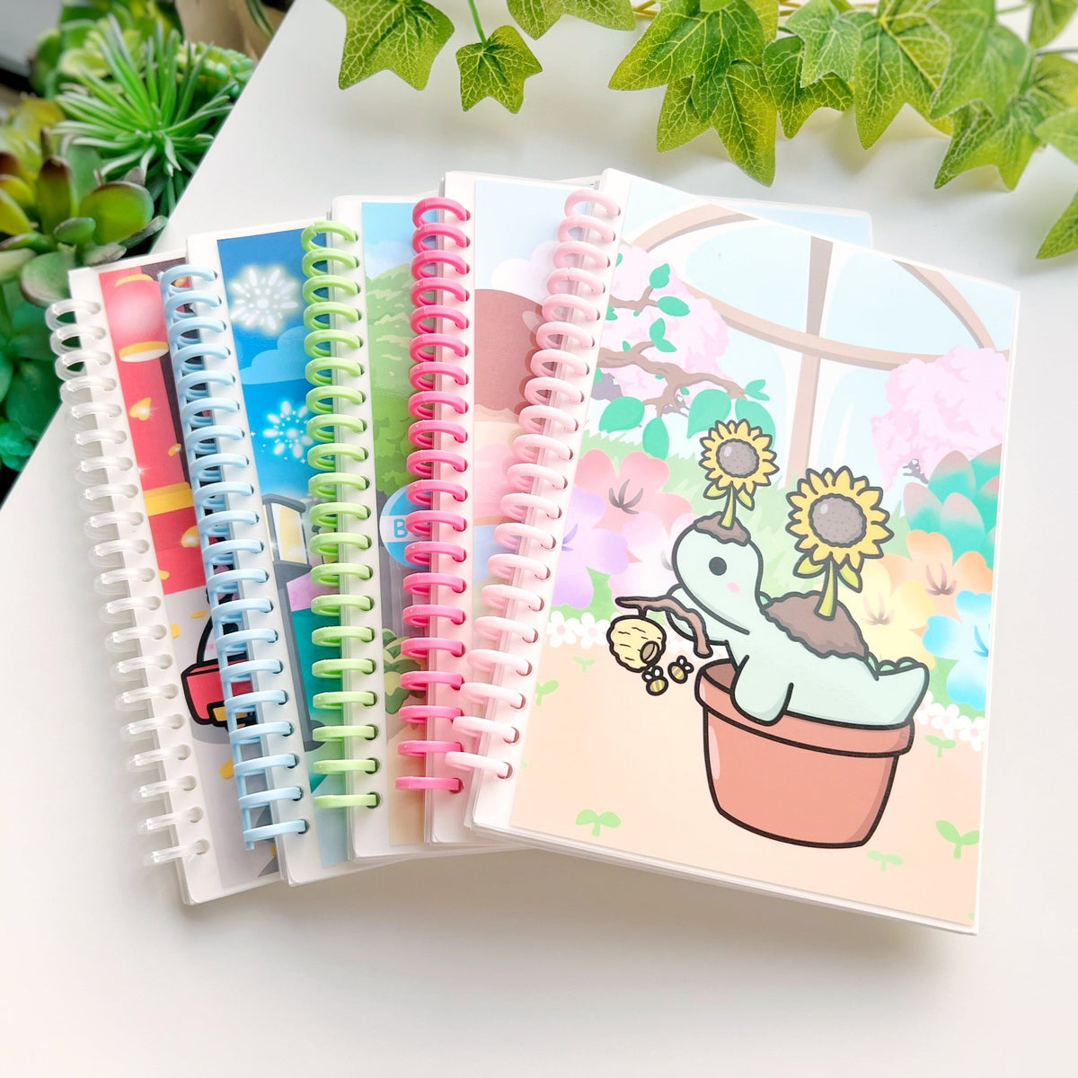 A5 Cartoon Cute Stickers Double Coil Loose Leaf Pocket Sticker
