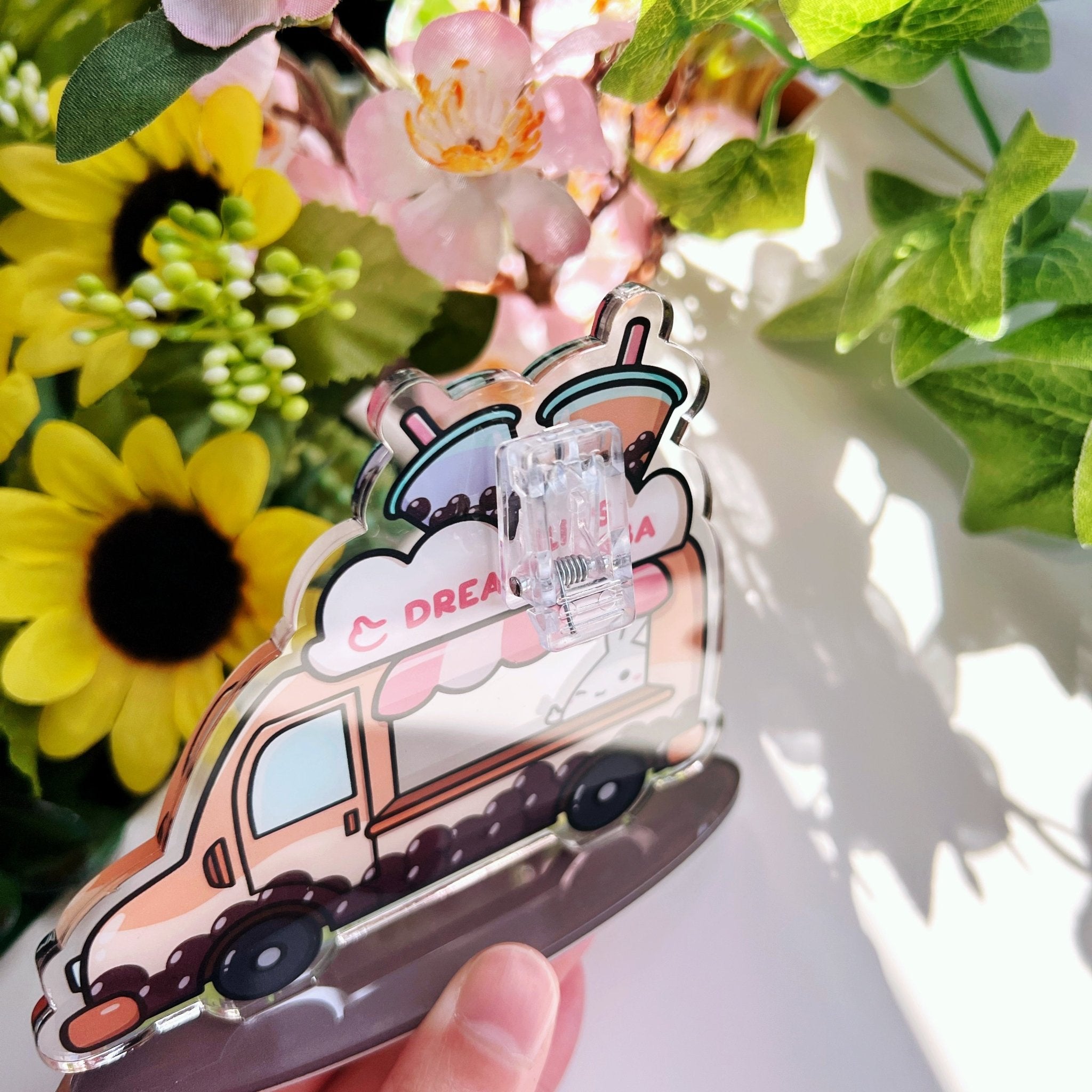 Acrylic Note Holder - Lil's Boba Truck - SumLilThings