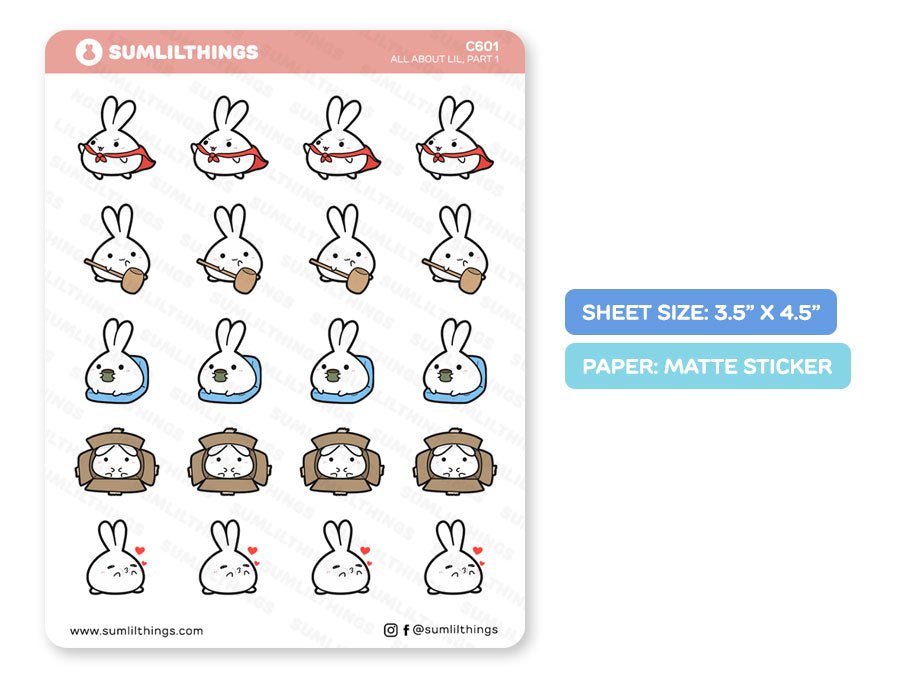 All About Lil Part 1 Stickers - SumLilThings