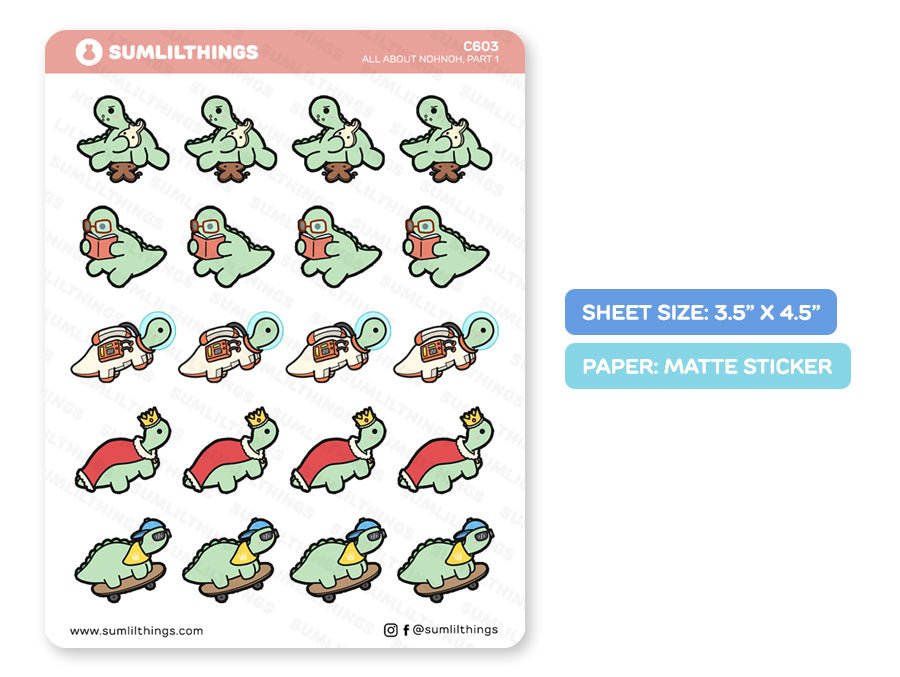 All About Nohnoh Part 1 Stickers - SumLilThings
