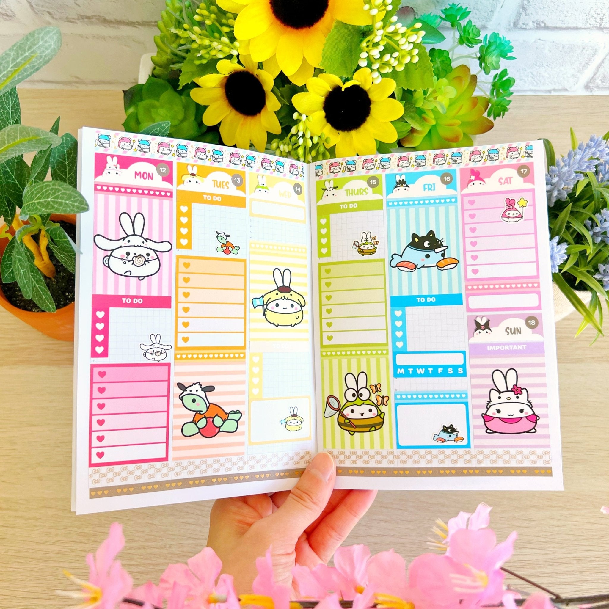 B6 Planner - Lil' Onesies Party - Undated 6-Month Weekly - SumLilThings