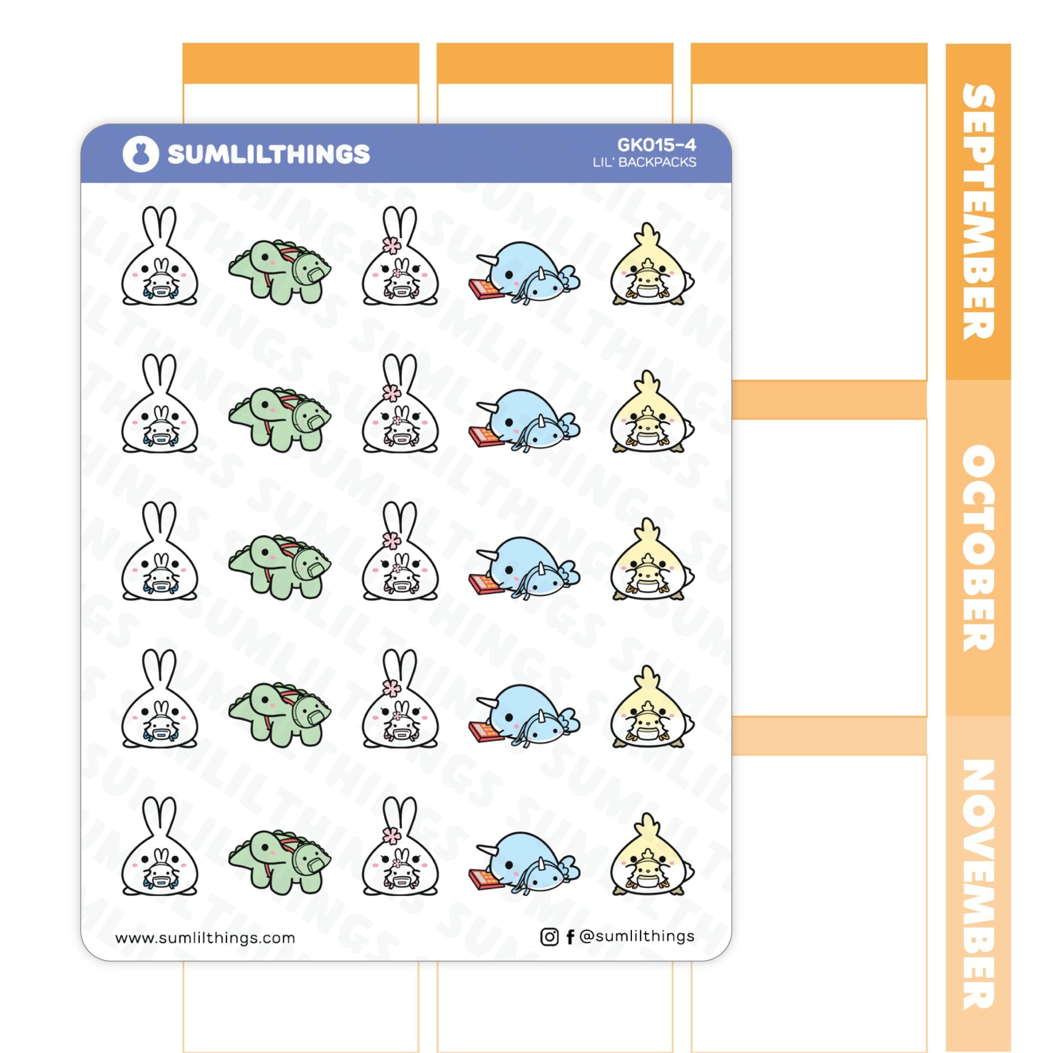 Backpacks Misfits Stickers - SumLilThings