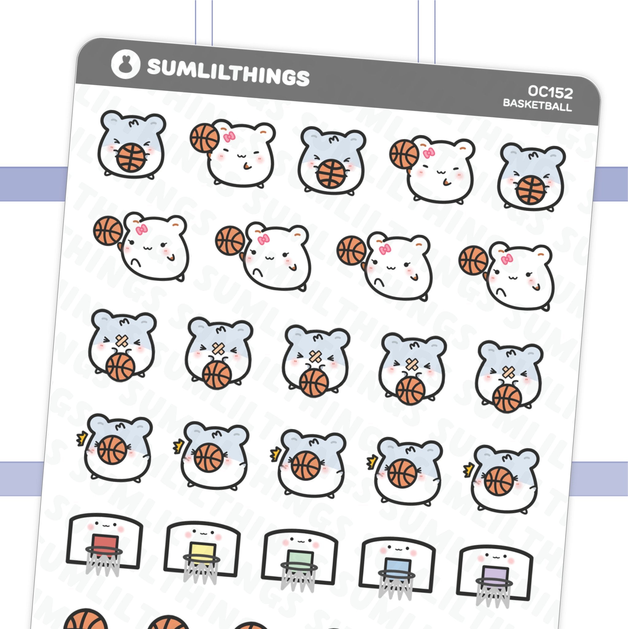 Basketball Stickers - SumLilThings