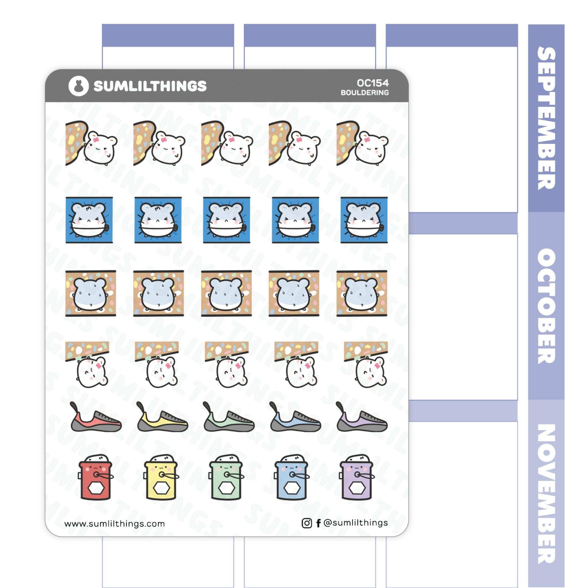 Bouldering/Rockclimbing Stickers - SumLilThings