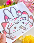 Car Decal Sticker - Peeking Kitsune - SumLilThings