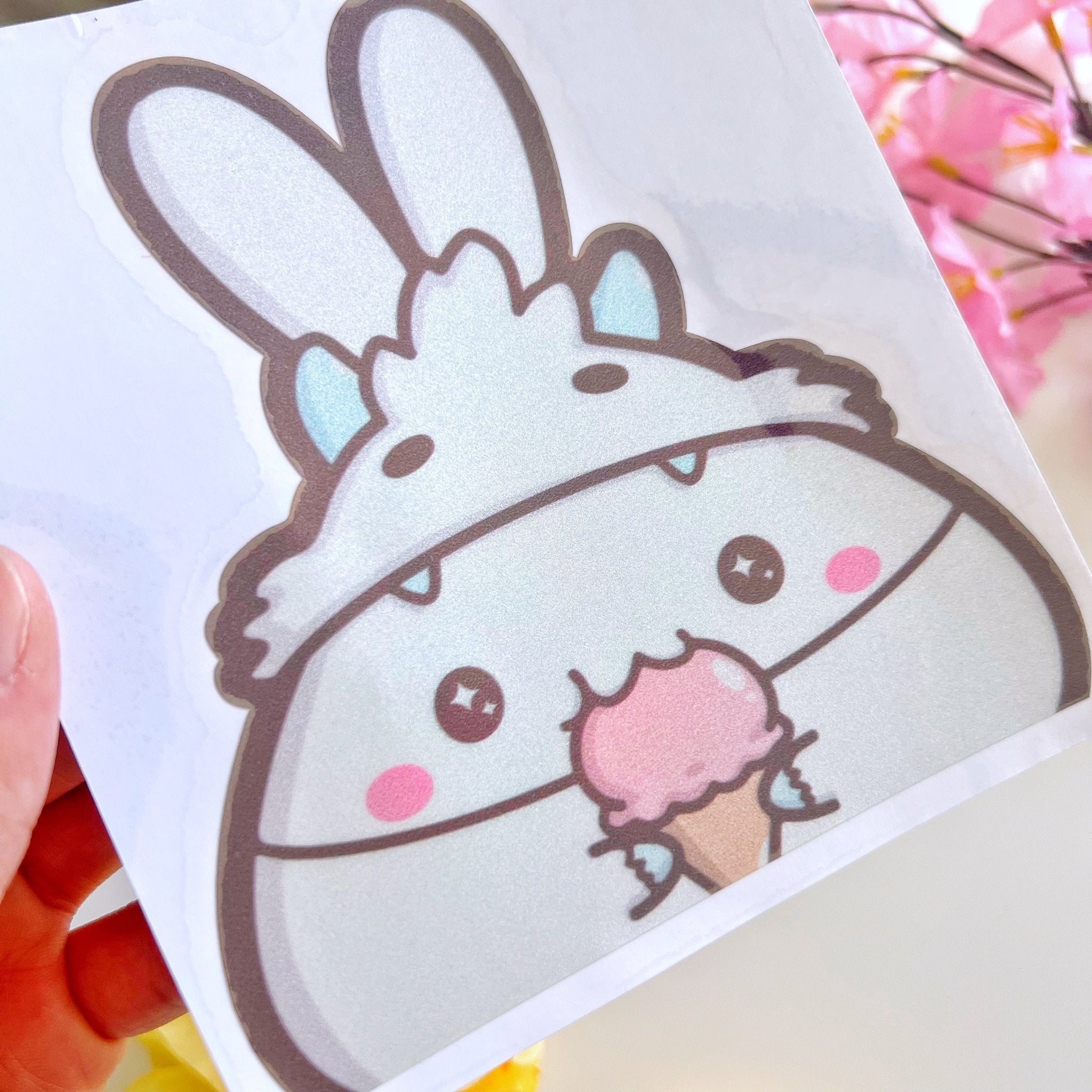 Car Decal Sticker - Peeking Yeti - SumLilThings