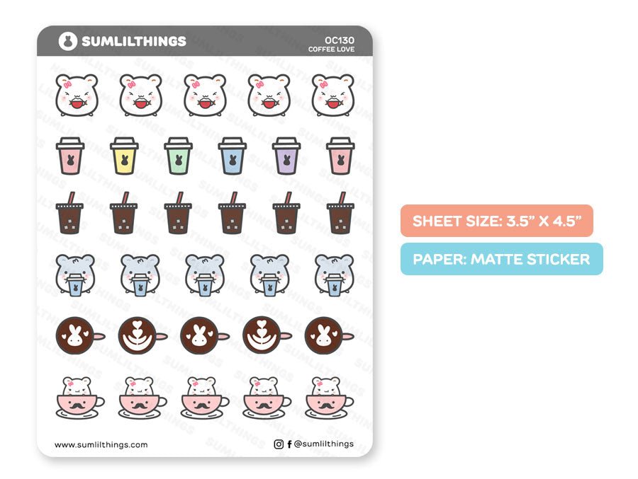 Coffee Love Stickers - SumLilThings