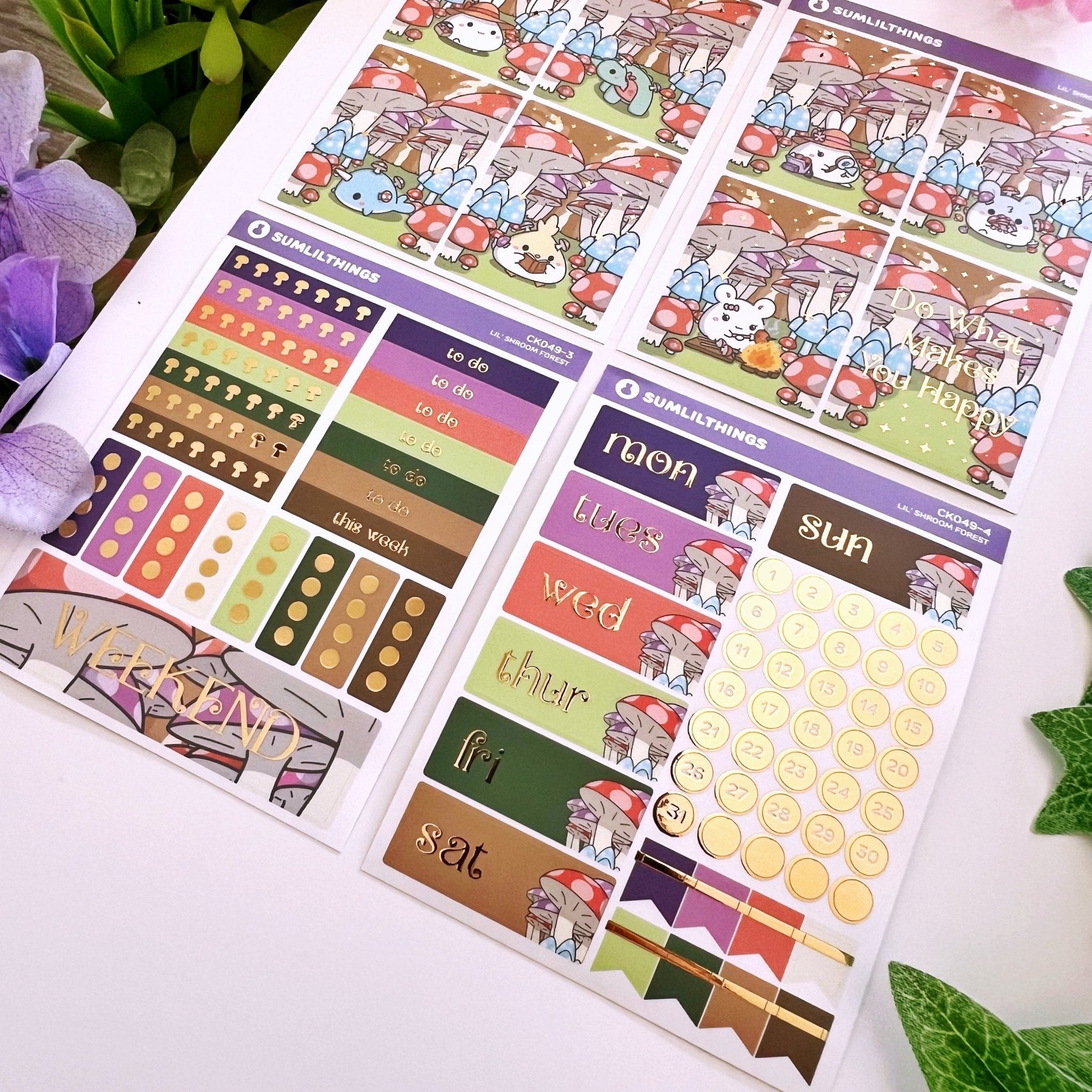 Decorative Kit - Lil' Mushroom Forest (10 Pages) - SumLilThings