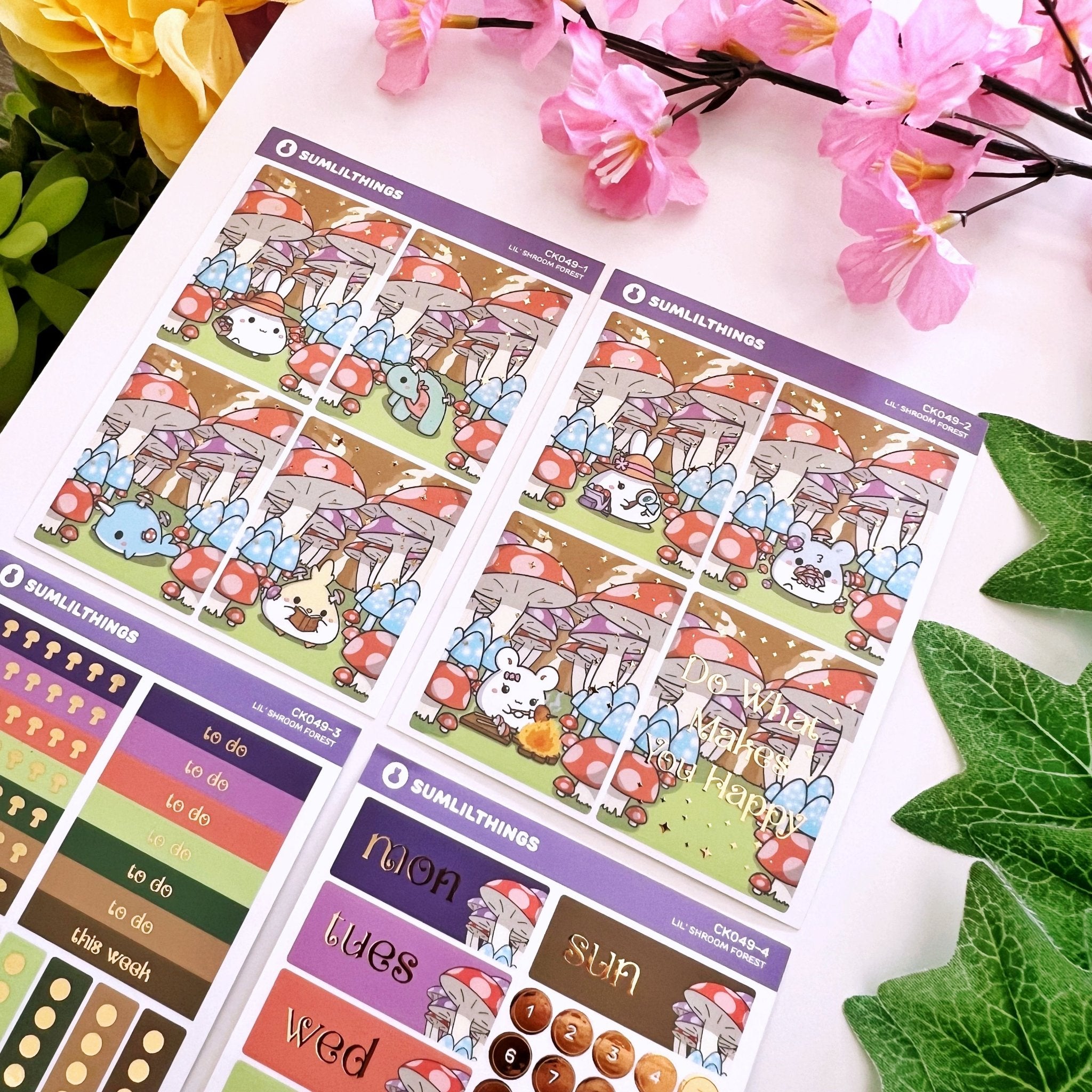 Decorative Kit - Lil' Mushroom Forest (10 Pages) - SumLilThings