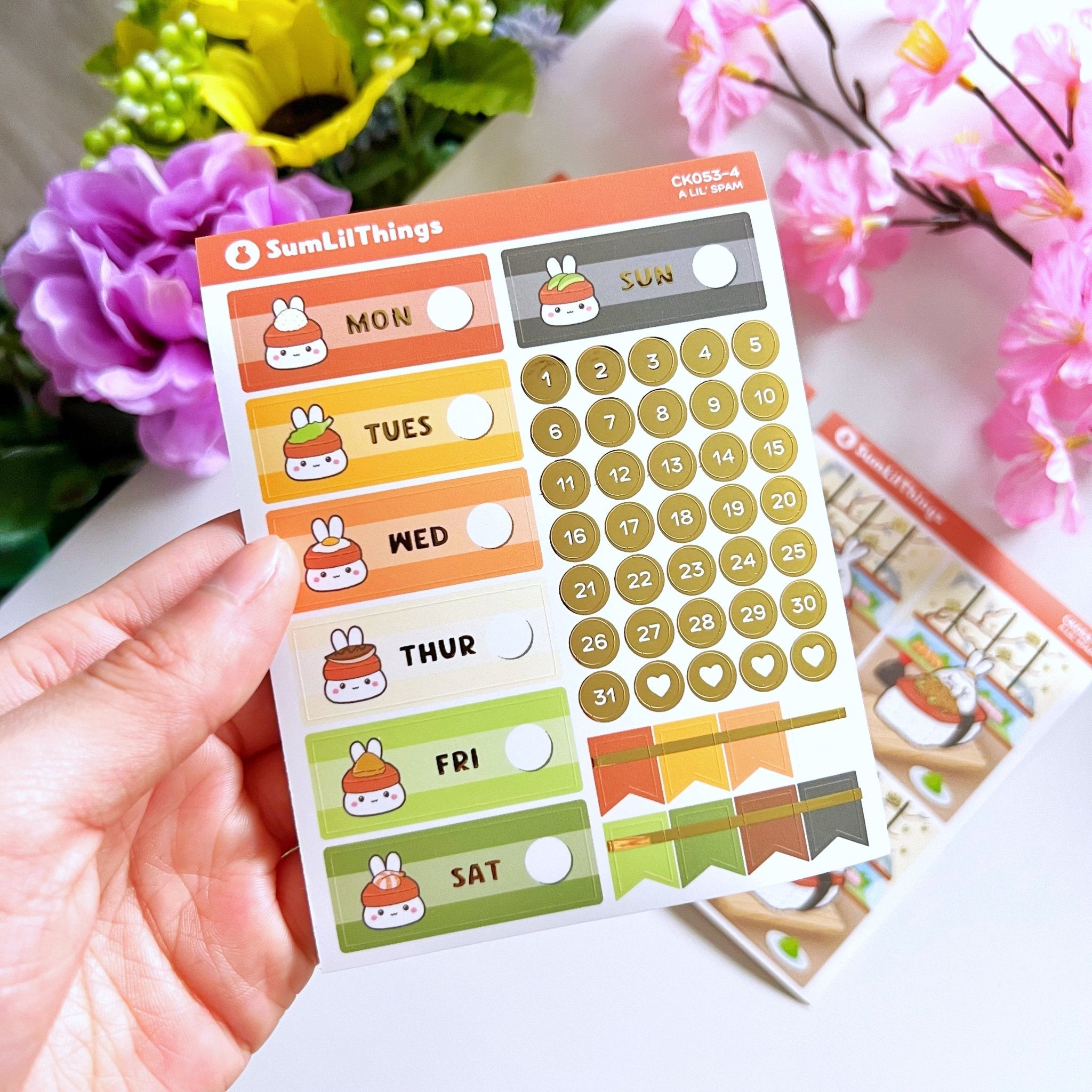 Decorative Kit - Lil' Spam Musubi (10 Pages) - SumLilThings