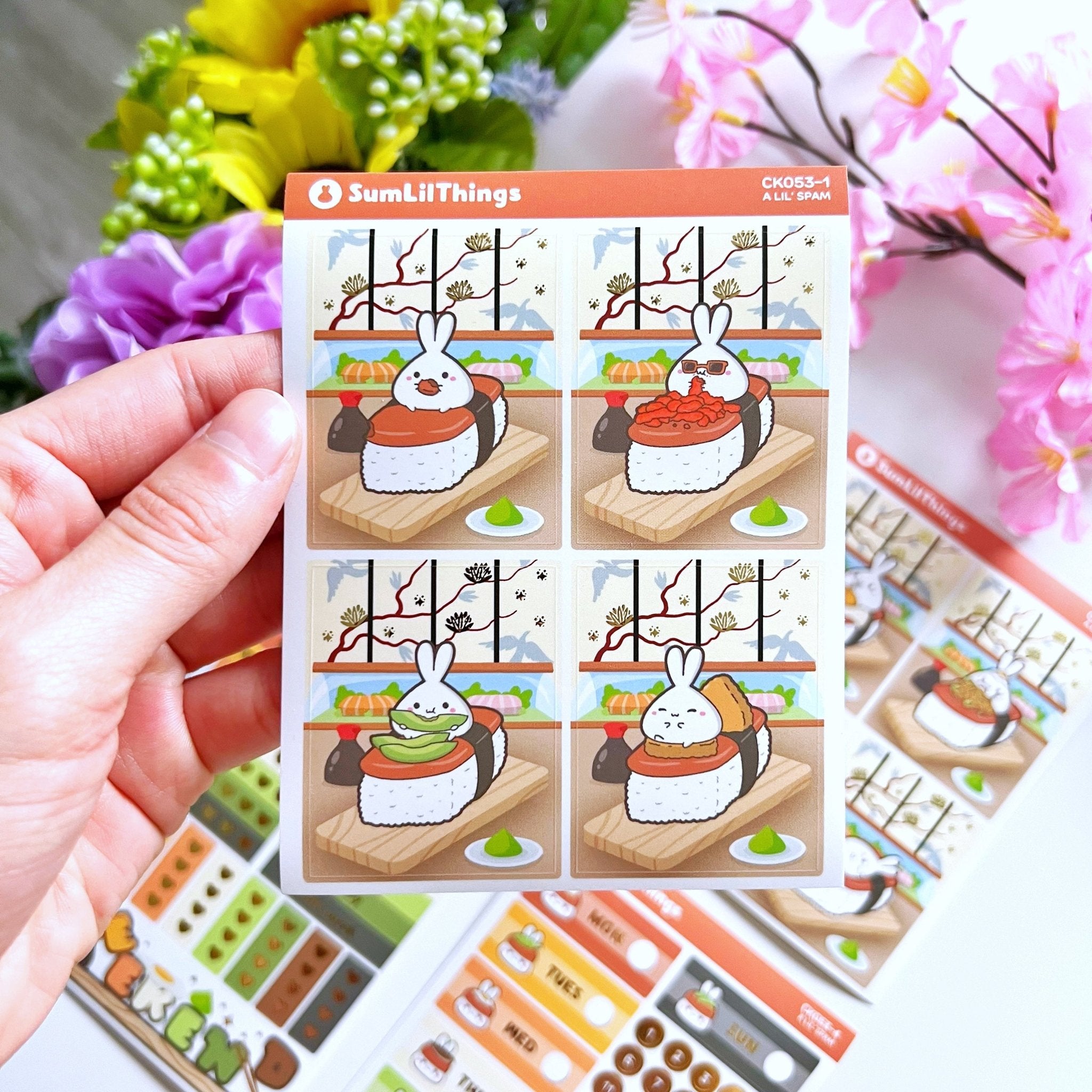 Decorative Kit - Lil' Spam Musubi (10 Pages) - SumLilThings