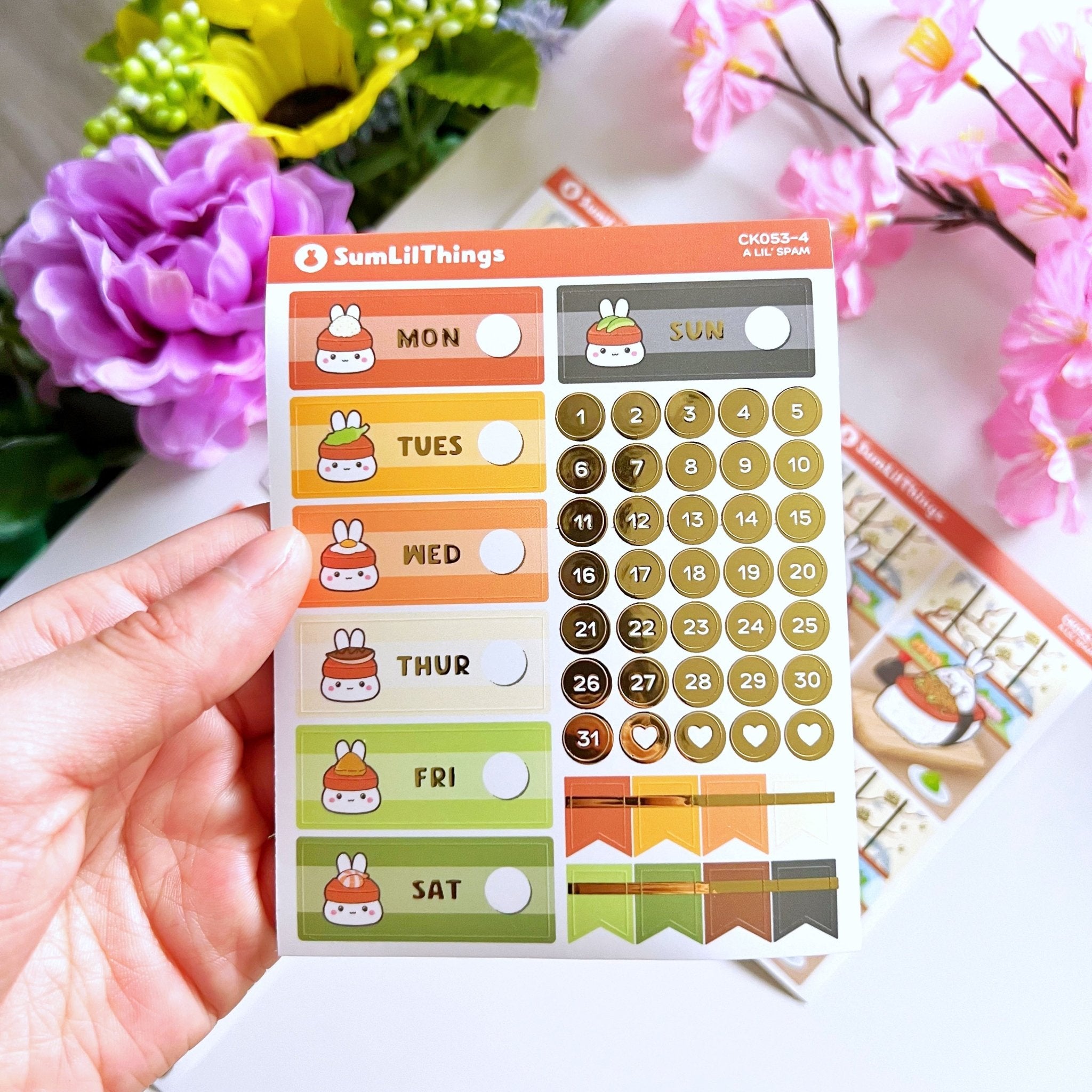 Decorative Kit - Lil' Spam Musubi (10 Pages) - SumLilThings