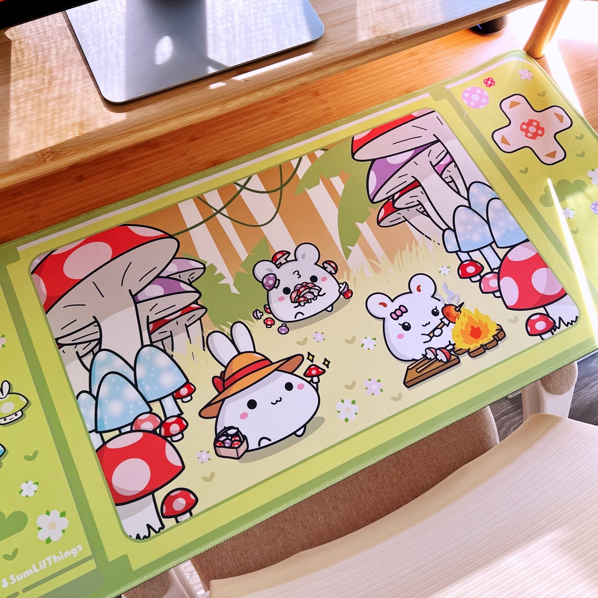 Desk Mat - Mushroom Forest Switch (90cm x 40cm) - SumLilThings