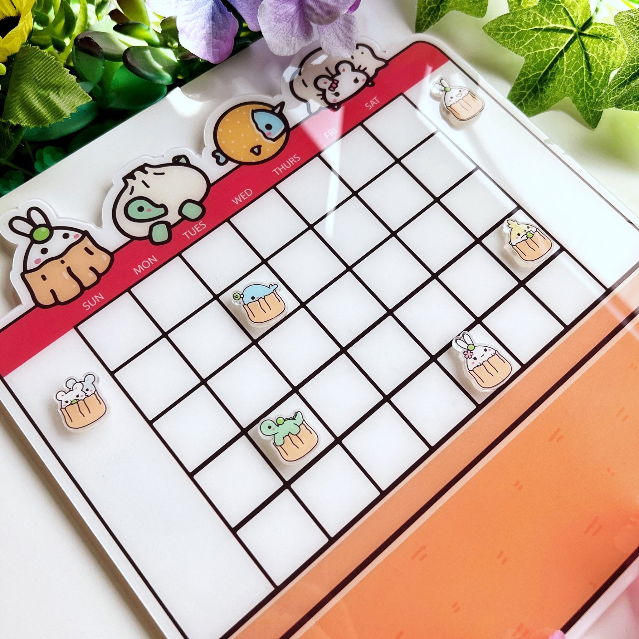 Dimsum Acrylic Desktop Calendar with Magnets - SumLilThings
