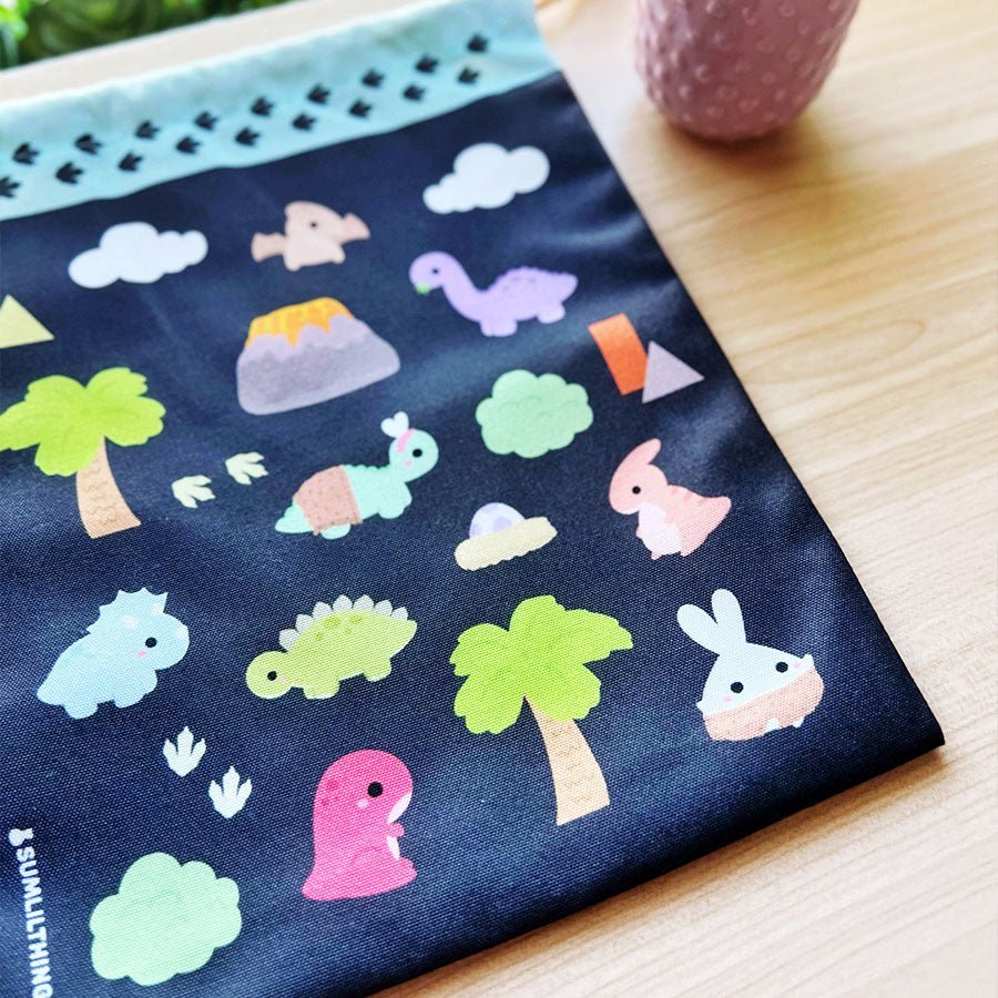 Drawstring Bag - Dinohland - SumLilThings