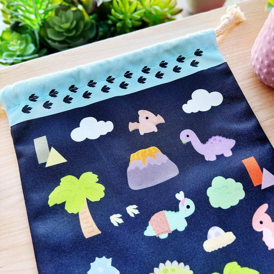 Drawstring Bag - Dinohland - SumLilThings