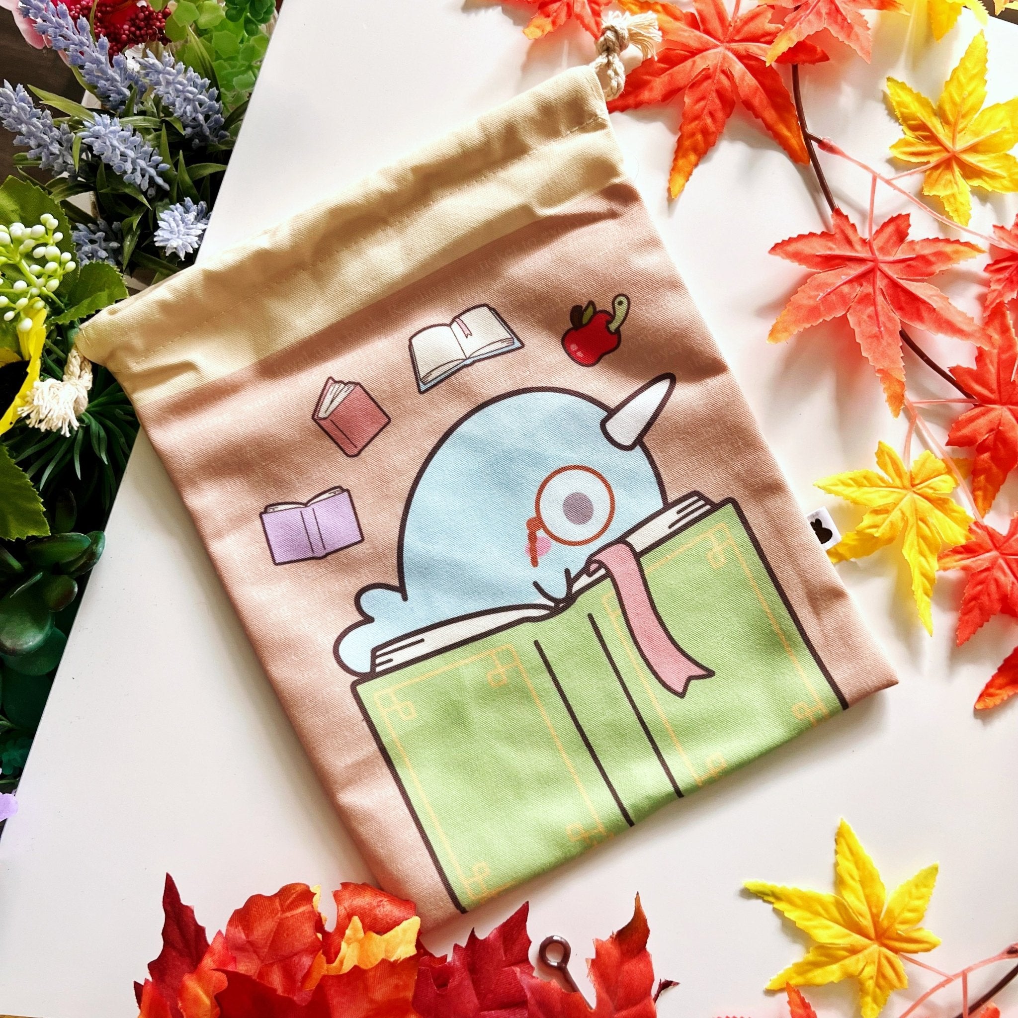 Drawstring Bag - Narnar's Books - SumLilThings