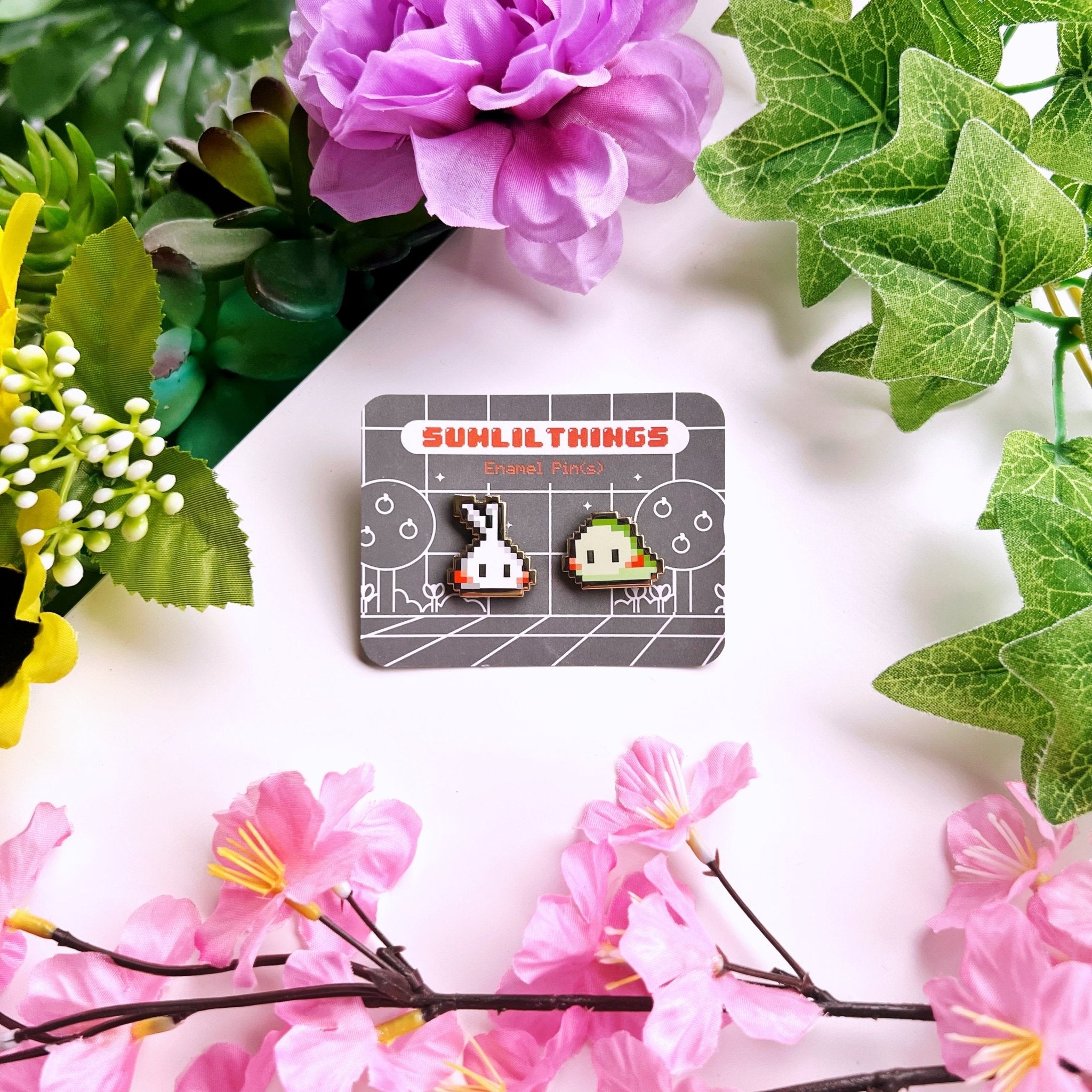 Enamel Pin - 8Bit Misfits (Lil & Nohnoh) - SumLilThings