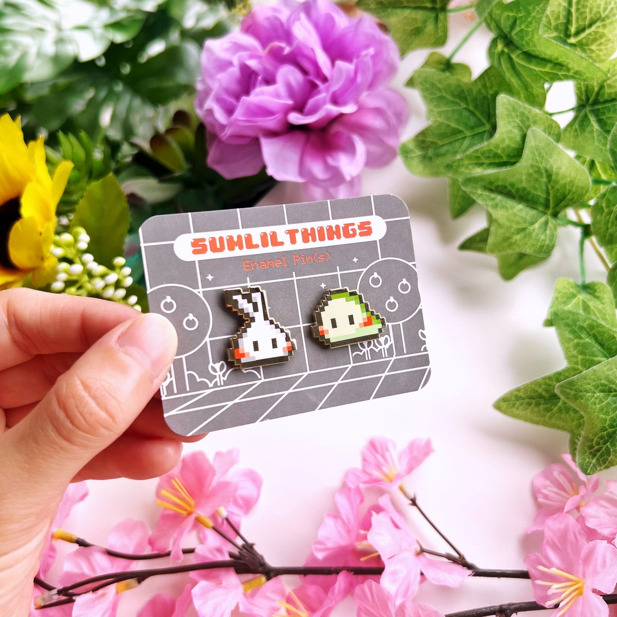 Enamel Pin - 8Bit Misfits (Lil & Nohnoh) - SumLilThings