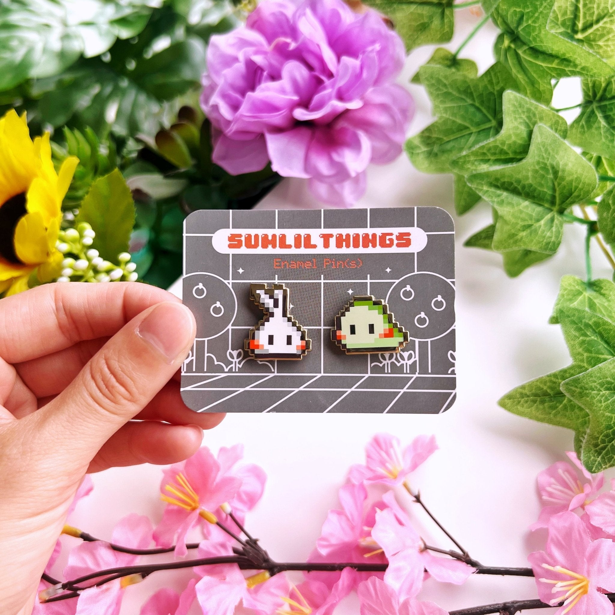 Enamel Pin - 8Bit Misfits (Lil & Nohnoh) - SumLilThings